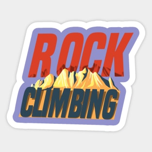 rock climbing shirt men and kids Sticker
